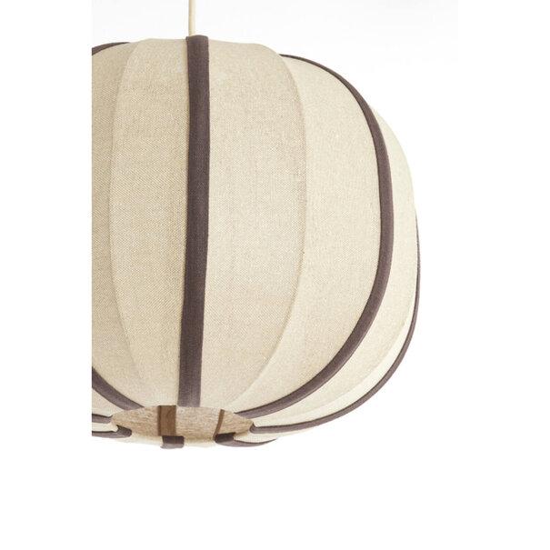 Light en Living Hanglamp Ø40x30 cm ESMIRIA natural+donkerbruin