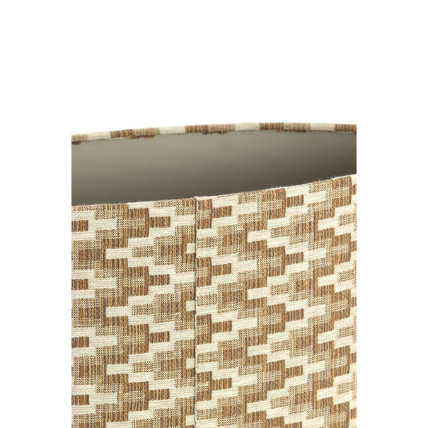 Light en Living Kap ovaal recht smal hoog 45-21-22 cm JINX bruin