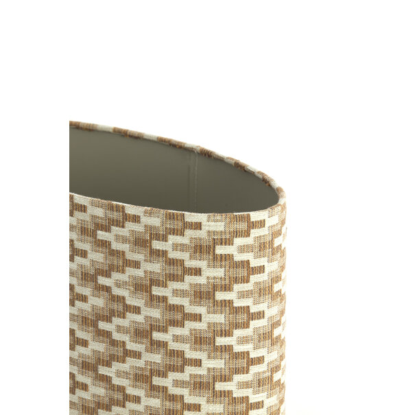 Light en Living Kap ovaal recht smal hoog 45-21-22 cm JINX bruin