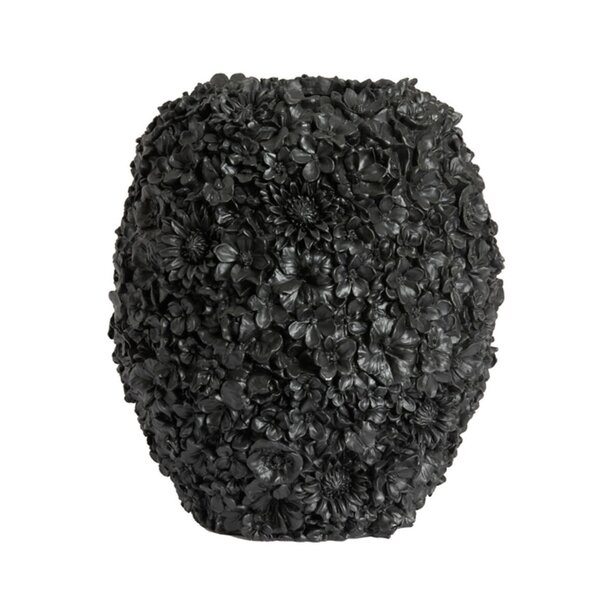 Light en Living Vaas deco Ø27x30,5 cm VIOLETA mat zwart