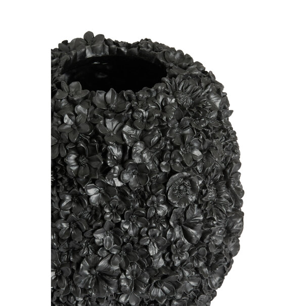 Light en Living Vaas deco Ø27x30,5 cm VIOLETA mat zwart