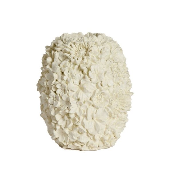 Light en Living Vaas deco Ø17x20 cm VIOLETA mat creme