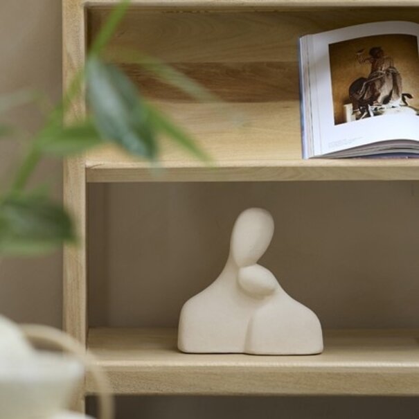 Light en Living Ornament 24x9x24 cm SOLINE keramiek mat creme