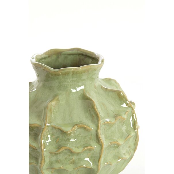 Light en Living Vaas deco Ø21x20 cm LOSETO keramiek groen
