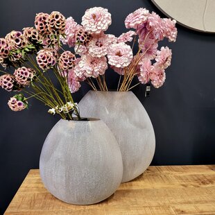 Vaas 33x13x33,5 cm SANTINO glas mat lichtbruin