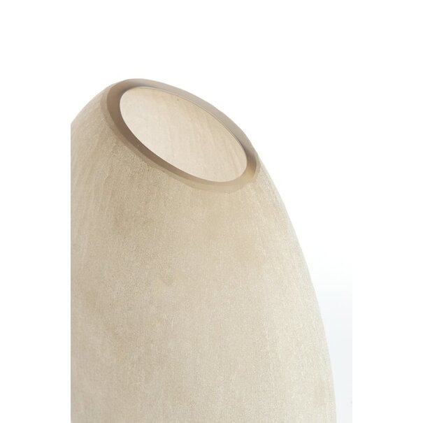 Light en Living Vaas 33x13x33,5 cm SANTINO glas mat lichtbruin