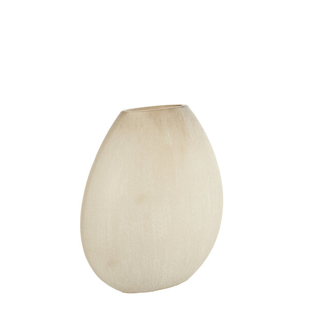 Light en Living Vaas 43x16x43 cm SANTINO glas mat lichtbruin