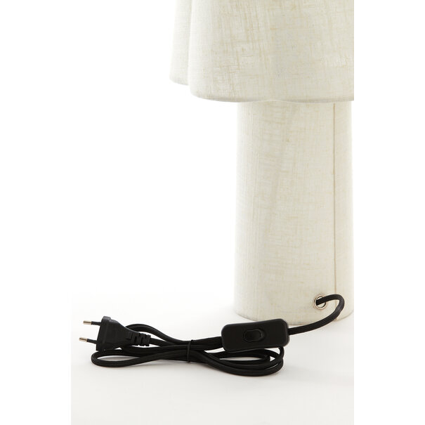 Light en Living Tafellamp Ø25X50 Cm Musaby linnen naturel