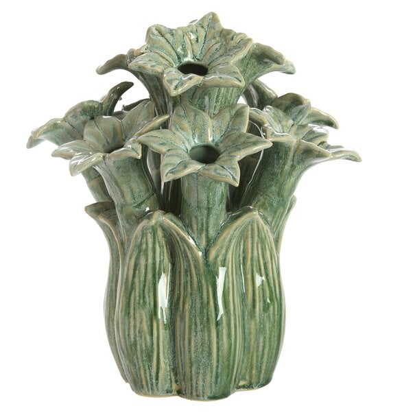 Light en Living Vaas deco Ø21,5x23,5 cm SAMPAGA keramiek blauw-groen