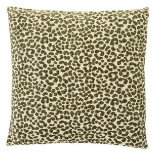 Kussen 45x45 cm SAFFORD zand + groen