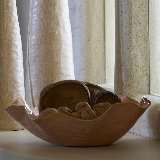 Light en Living Schaal 34x31x11 cm BANDA keramiek roze