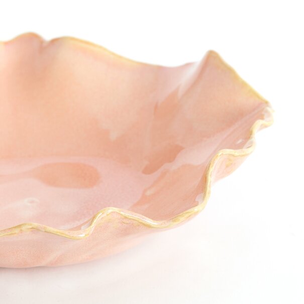 Light en Living Schaal 34x31x11 cm BANDA keramiek roze