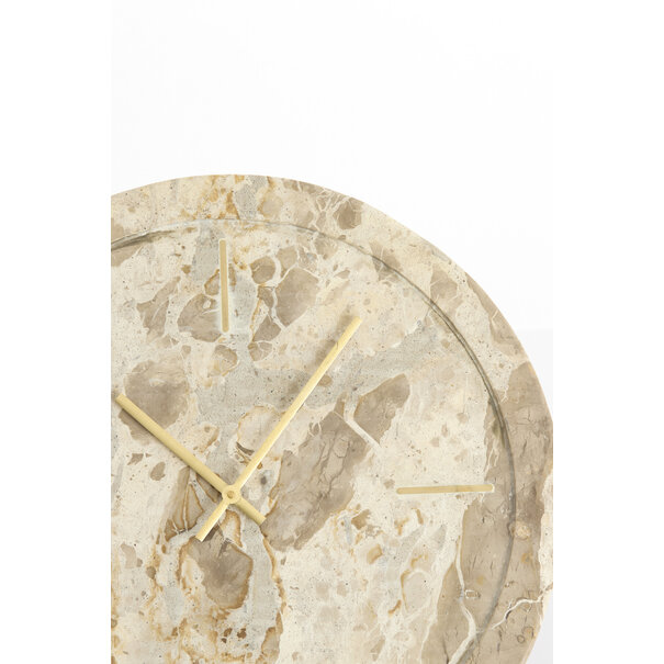 Light en Living Klok Ø41 cm SISTELO taupe marmer