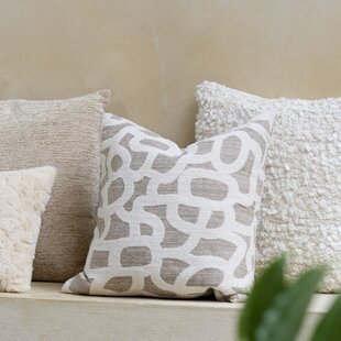 Kussen 45x45 cm ALPENA taupe+beige