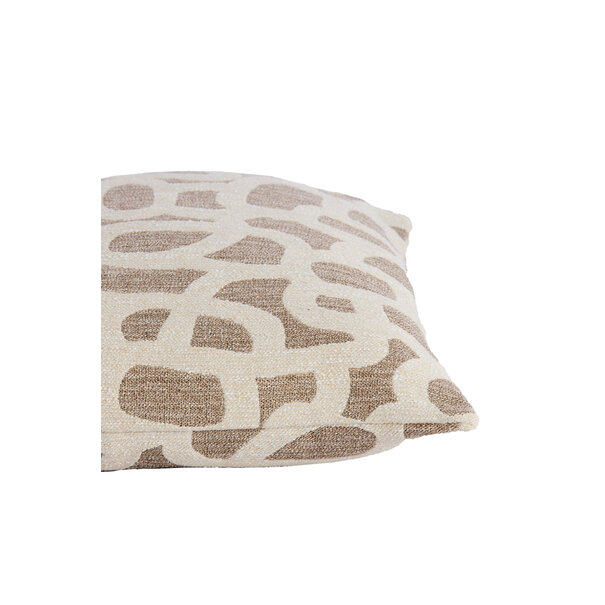 Light en Living Kussen 45x45 cm ALPENA taupe+beige