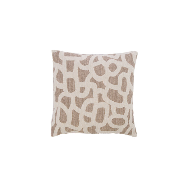 Light en Living Kussen 45x45 cm ALPENA taupe+beige