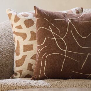 Kussen 45x45 cm ALPENA terra+beige