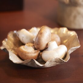 Schaal 21,5x18,5x6,5 cm BANDA keramiek bruin