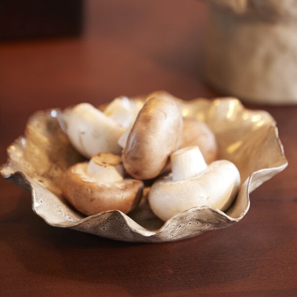 Light en Living Schaal 21,5x18,5x6,5 cm BANDA keramiek bruin