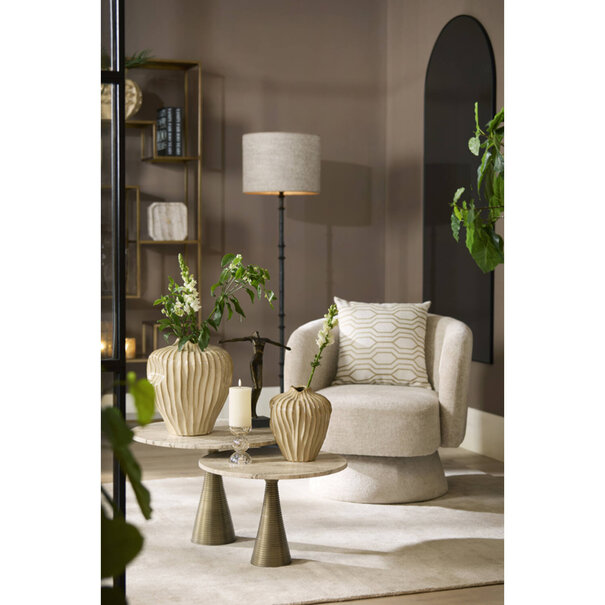 Light en Living Kussen 45x45 cm JOPLIN crème+goud