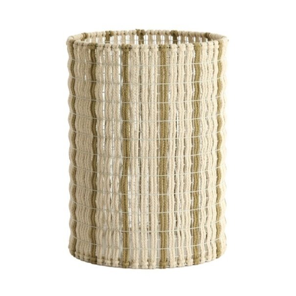 Light en Living Lampenkap 31-31-41,5 cm SIMBELIN crème + olijfgroen