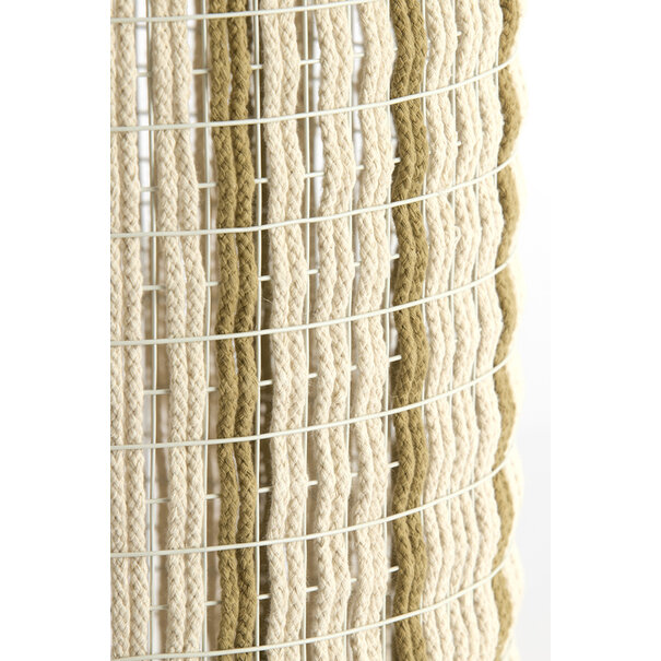 Light en Living Lampenkap 31-31-41,5 cm SIMBELIN crème + olijfgroen