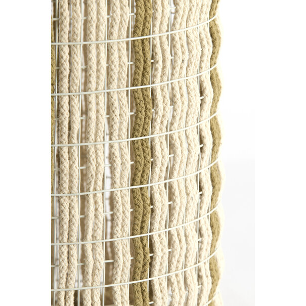 Light en Living Lampenkap 26-26-36,5 cm SIMBELIN crème + olijfgroen