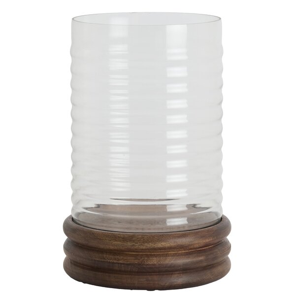 Light en Living Windlicht Ø23x34,5 cm MALDA mango hout bruin + glas