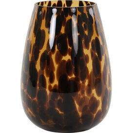 Vaas IZEDA glas bruin-zwart Ø19x26 cm