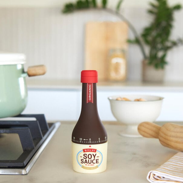 Balvi Keukentimer Sojasaus Fles – Bruin