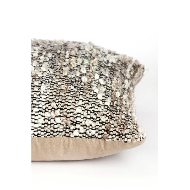 Light en Living Kussen 45x45 cm MEZOKI bouclé bruin