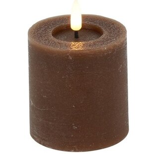 Stompkaars Lyon LED Ø 7,5 cm - 8 cm bruin