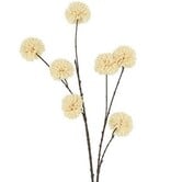 Kunsttak Bloem Chrysanthemum wit - 77 x 42 x 107 cm