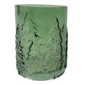 Windlicht Daimy M groen - 13 x 13 x 16 cm