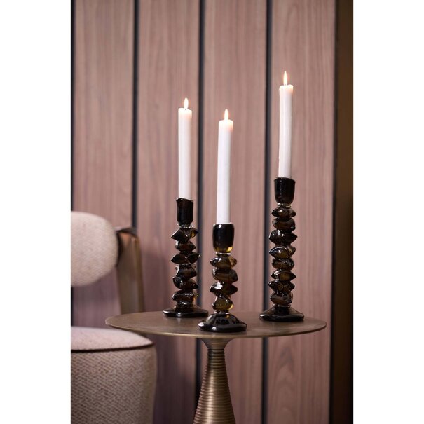 Light en Living Kandelaar Ø11x34 cm ESTIVA glas olijf groen