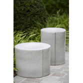 Bijzettafel Ø42x34 cm CHULILLA keramiek  grijs