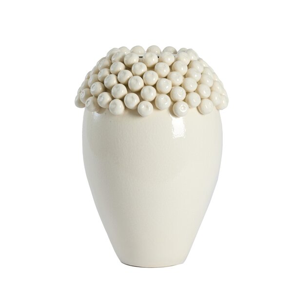 Light en Living Vaas deco Ø32x43,5 cm LOVRO keramiek  crème