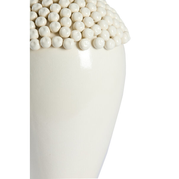 Light en Living Vaas deco Ø32x43,5 cm LOVRO keramiek  crème