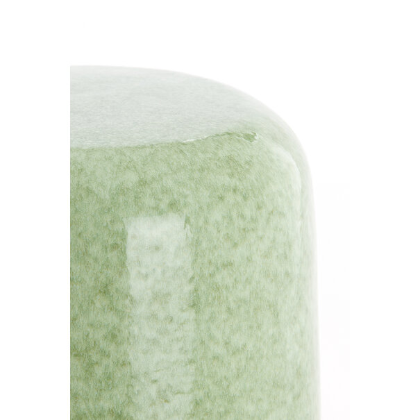 Light en Living Bijzettafel Ø34x46,5 cm FRANCA keramiek mint groen-groen