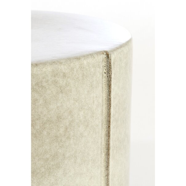 Light en Living Bijzettafel Ø42x34 cm CHULILLA keramiek  grijs
