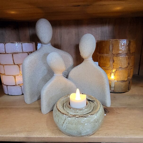 Light en Living Ornament 15x6,5x21,5 cm HEAD sand - M