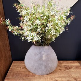 Kunsttak Bloem Vaccaria iriserend S crème