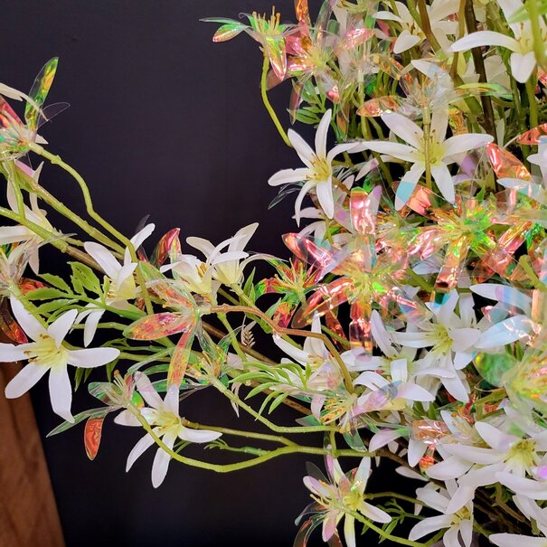 Countryfield Kunsttak Bloem Vaccaria iriserend S crème