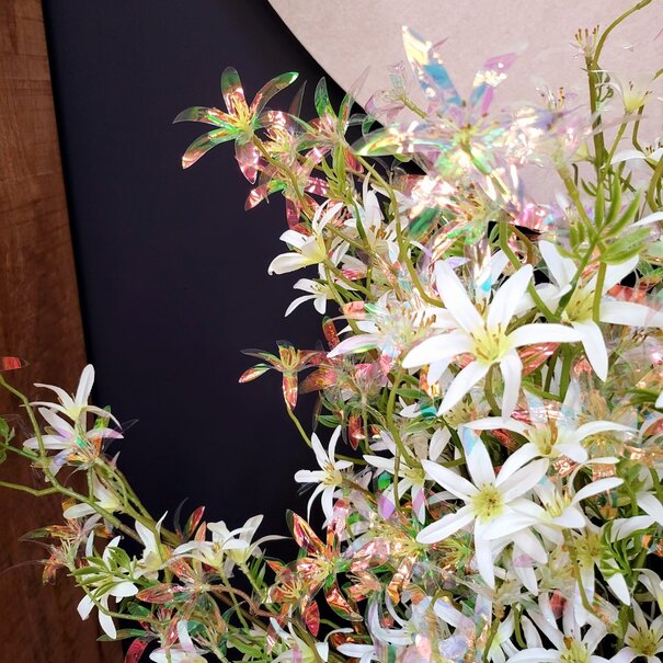 Countryfield Kunsttak Bloem Vaccaria iriserend S crème