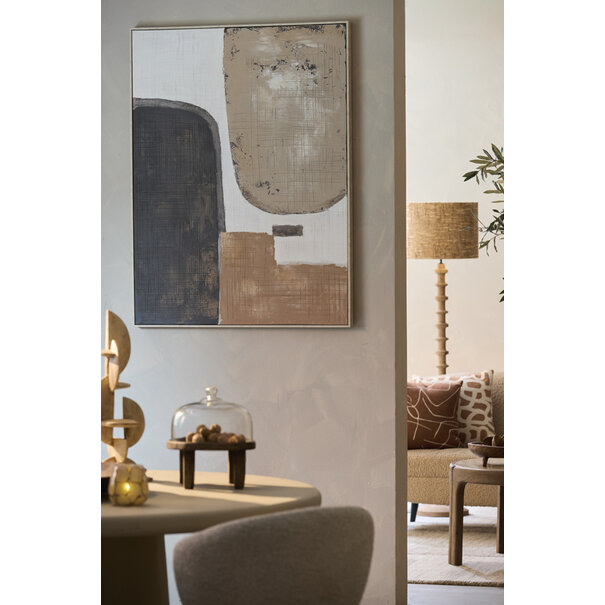 Light en Living Wandornament 90X3X120 cm ZIRELLE creme+zand+bruin