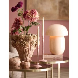 Vaas deco Ø38x32 cm LUSERNA keramiek lichtroze