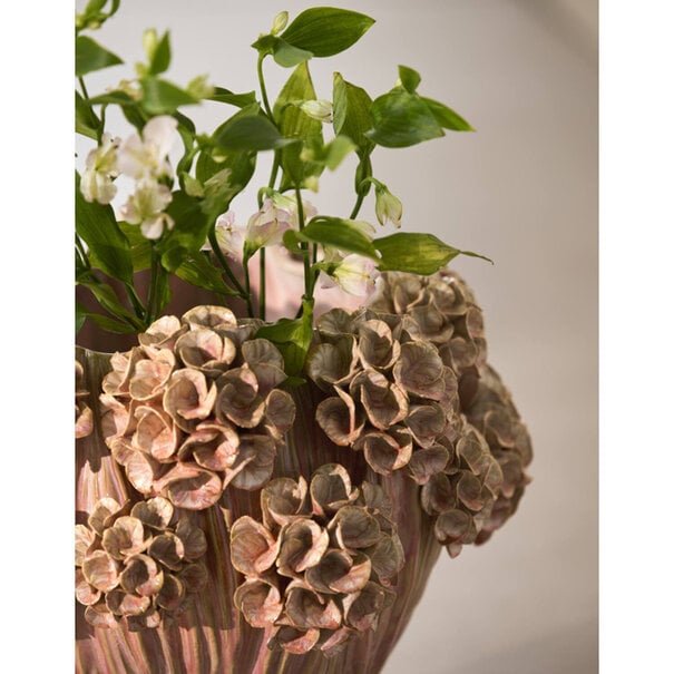 Light en Living Vaas deco Ø38x32 cm LUSERNA keramiek lichtroze