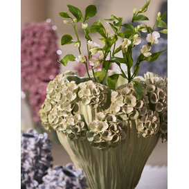 Vaas deco Ø38x32 cm LUSERNA keramiek mint groen