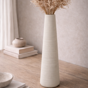 Vaas Nohr XL crème - 12,5 x 12,5 x 49 cm