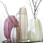 Vaas Ø23x38 cm BRADLEY glas olijf groen